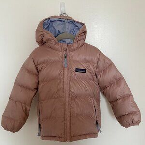 Patagonia girls down jacket with hoodie